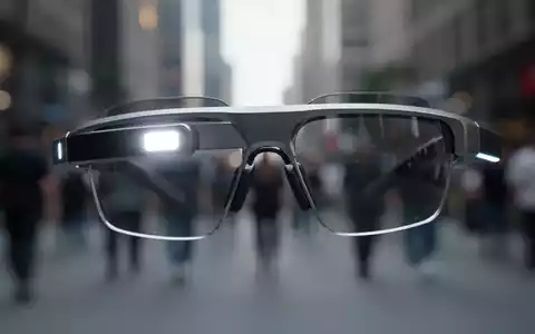 Nahaufnahme einer Smart-Brille mit leuchtender Aufnahme-LED, die den Datenschutz im Kontext neuer Beschränkungen symbolisiert. - Foto: über boerse-global.de