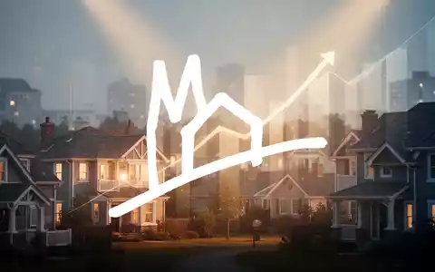 Abstrakte Darstellung des Wohnimmobiliensektors mit warmem Licht und subtilen Aufwärtstrends, die eine positive Marktstimmung andeuten. - Foto: über boerse-global.de