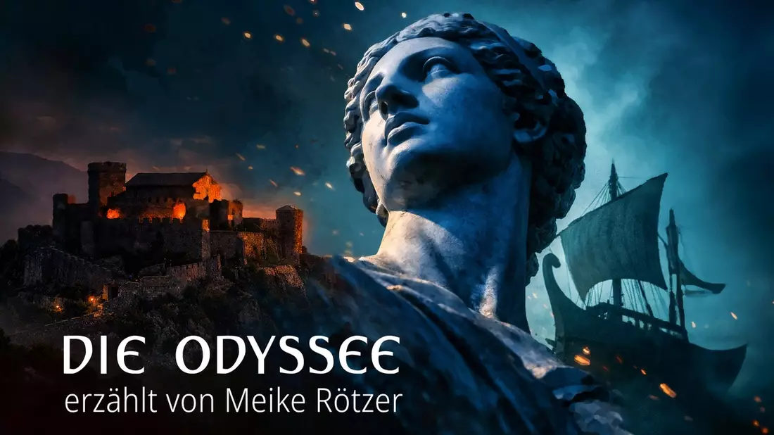 Meike Rötzer erzählt Homers Odyssee neu: Frische Hörbuch-Perspektiven auf den antiken Klassiker / Acht Folgen ab 10. Juli in ARD Sounds / Live am 13. September im Bergson in München - Bild: presseportal.de