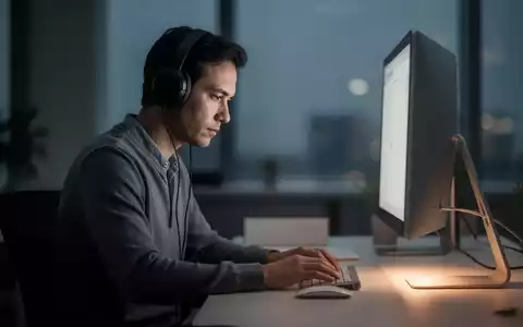 Eine Person mit Kopfhörern konzentriert sich an einem modernen Schreibtisch, umgeben von einer ruhigen, produktiven Atmosphäre. - Foto: über boerse-global.de