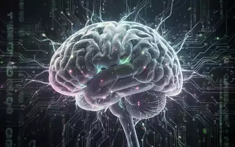 Ein stilisiertes menschliches Gehirn mit leuchtenden neuronalen Pfaden und digitalen Datenströmen, die Komplexität und Konnektivität darstellen. - Foto: über boerse-global.de