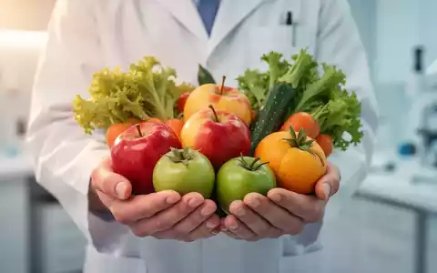Hände halten eine Auswahl an frischem Obst und Gemüse, symbolisch für gesunde Ernährung und Pflege im Kontext der Krebstherapie. - Foto: über boerse-global.de