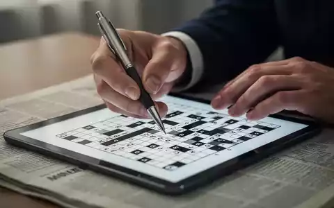 Nahaufnahme der Hände einer Person, die einen Stift über einem Kreuzworträtsel hält, das auf kognitive Aktivität und geistige Fitness hinweist. - Foto: über boerse-global.de