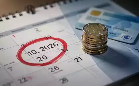 Ein Kalenderblatt mit einem roten Kreis um den 10. Juli 2026, daneben ein Stapel Münzen und eine Krankenversicherungskarte. - Foto: über boerse-global.de