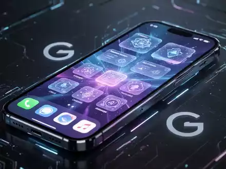 Nahaufnahme eines modernen Smartphone-Bildschirms mit bunten, KI-integrierten Widgets und einem anpassbaren Android-Startbildschirm. - Foto: über boerse-global.de