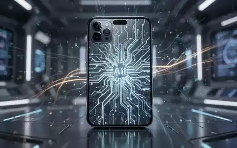 Schlankes iPhone 17 Pro mit leuchtendem, komplexem neuronalen Netzwerkmuster, das fortschrittliche KI-Verarbeitung und lokales maschinelles Lernen symbolisiert. - Foto: über boerse-global.de