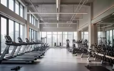 Ein modernes, geräumiges Fitnessstudio mit verschiedenen Trainingsgeräten, das Konsolidierung und Expansion in der Fitnessbranche symbolisiert. - Foto: über boerse-global.de