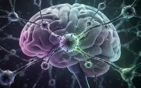 Abstrakte Darstellung von Nanopartikeln, die mit Neuronen in einem Gehirn interagieren, um neue Parkinson-Therapien zu symbolisieren. - Foto: über boerse-global.de