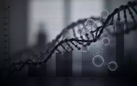 Ein unscharfer, düsterer Hintergrund mit einer deutlichen, silhouettierten Grafik, die einen Aufwärtstrend zeigt, überlagert von einer abstrakten Darstellung der Zellteilung oder eines DNA-Strangs. - Foto: über boerse-global.de