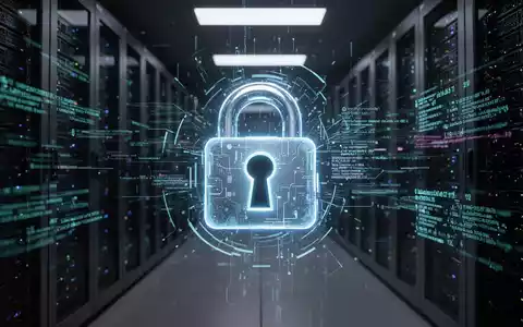 Digitales Schloss mit leuchtendem Schlüsselloch und Datenströmen, die Cybersicherheit und Vishing-Angriffe symbolisieren. - Foto: über boerse-global.de