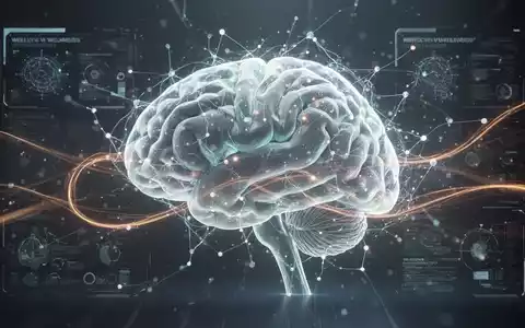 Eine stilisierte, leuchtende Darstellung eines Gehirns mit digitalen Schnittstellenelementen, die Brain-Wellness und Technologie symbolisiert. - Foto: über boerse-global.de