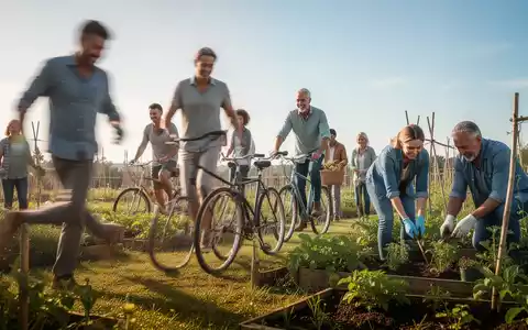 Eine Gruppe von Menschen, die sich an der frischen Luft körperlich betätigen, um die Krebsprävention zu symbolisieren. - Foto: über boerse-global.de