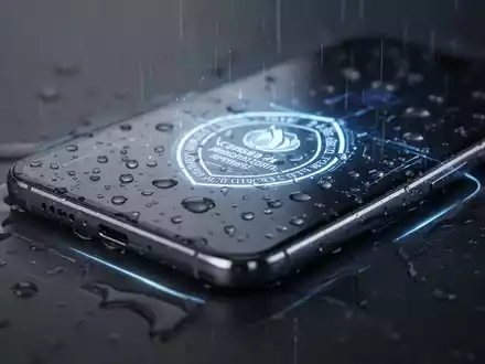 Schlankes, modernes Smartphone mit leuchtendem Bildschirm, Symbol fĂŒr fortschrittliche Technologie und EU-Batterievorschriften. - Foto: ĂŒber boerse-global.de
