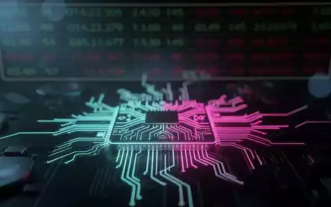 Nahaufnahme eines Mikrochips mit leuchtenden Schaltkreisen, überlagert von einem Umriss des Nasdaq-Tickers. - Foto: über boerse-global.de