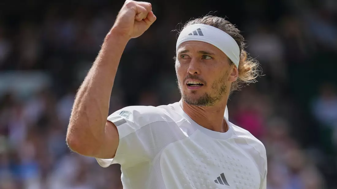 Alexander Zverev steht zum ersten Mal im Wimbledon-Finale.  - Bild: Kirsty Wigglesworth/AP/dpa