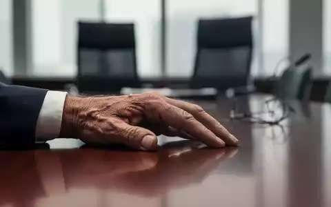 Eine einzelne, entschlossene Hand ruht auf einem Konferenztisch, im Hintergrund ein leerer Bürostuhl, der eine Veränderung andeutet. - Foto: über boerse-global.de