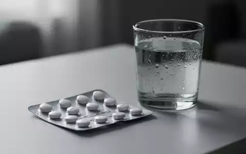 Eine Blisterpackung mit Tabletten und ein Glas Wasser auf einer sauberen Oberfläche, das Thema Medikamenteneinnahme darstellend. - Foto: über boerse-global.de