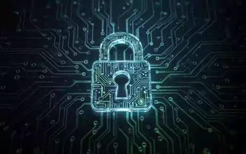 Leuchtendes, detailliertes Vorhängeschloss-Symbol über abstraktem Leiterplattenmuster, für Cybersicherheit und Zero-Day-Patch. - Foto: über boerse-global.de