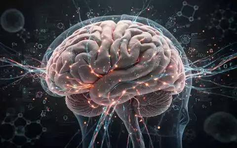 Nahaufnahme eines Gehirns mit leuchtenden neuronalen Pfaden, die sensorische Verarbeitung und komplexe Gedanken symbolisieren. - Foto: über boerse-global.de