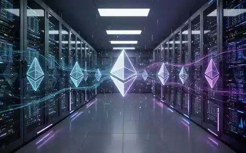 Abstrakte Darstellung der Ethereum-Blockchain-Technologie mit digitalen Elementen, die eine sichere Finanztransaktion symbolisieren. - Foto: über boerse-global.de