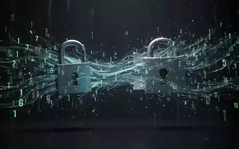 Ein abstraktes Bild zeigt digitale Daten, die aus einem offenen Vorhängeschloss fließen, als Symbol für eine Datenpanne. - Foto: über boerse-global.de