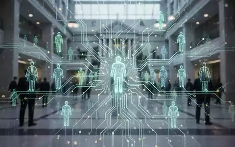 Leuchtendes neuronales Netzwerk über einem modernen Regierungsgebäude, symbolisiert KI-Integration und digitale Transformation im öffentlichen Dienst. - Foto: über boerse-global.de