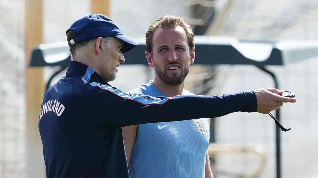 Tuchel hat den Einfluss des FC Bayern auf Harry Kane gelobt. - Bild: Martin Rickett/PA Wire/dpa