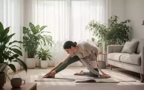 Ein minimalistisches Wohnzimmer mit viel Tageslicht, Pflanzen und einer Person, die entspannt barfuß läuft. - Foto: über boerse-global.de