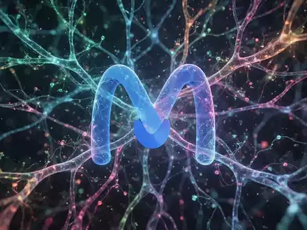 Stilisiertes 'M'-Logo in neuronalem Netzwerkmuster, das KI-Bildgenerierung repräsentiert. - Foto: über boerse-global.de