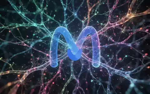 Stilisiertes 'M'-Logo in neuronalem Netzwerkmuster, das KI-Bildgenerierung repräsentiert. - Foto: über boerse-global.de
