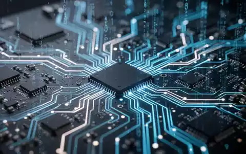 Nahaufnahme einer leuchtenden digitalen Platine mit Datenströmen, die Cloud-Computing, Systemwiederherstellung und technologische Innovation symbolisiert. - Foto: über boerse-global.de