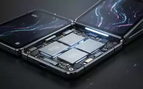 Teilweise geöffnetes faltbares Smartphone mit sichtbarer Akku-Architektur und zwei separaten Akkuzellen. - Foto: über boerse-global.de