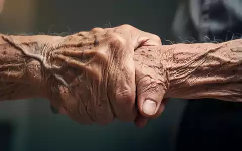 Nahaufnahme der Hand eines älteren Menschen, die ein leichtes Gewicht hält, um Muskelaufbau und -erhalt im Alter darzustellen. - Foto: über boerse-global.de