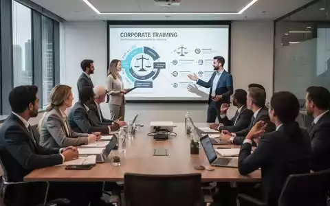 Eine vielfältige Gruppe von Menschen nimmt an einem professionellen Seminar teil, während ein Dozent eine Präsentation hält. - Foto: über boerse-global.de