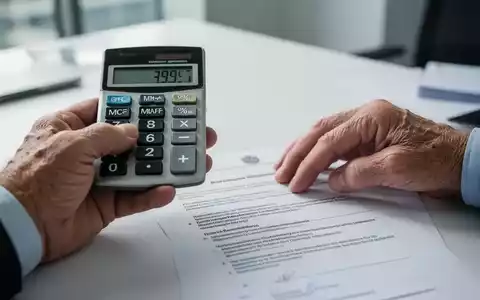 Hände einer älteren Person, die einen Taschenrechner und deutsche Rechtsdokumente halten, symbolisieren Rentenänderungen. - Foto: über boerse-global.de