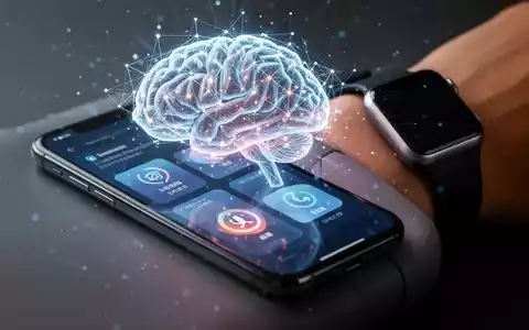 Smartphone-Bildschirm mit leuchtenden KI-Widgets und Smartwatch am Handgelenk. - Foto: über boerse-global.de