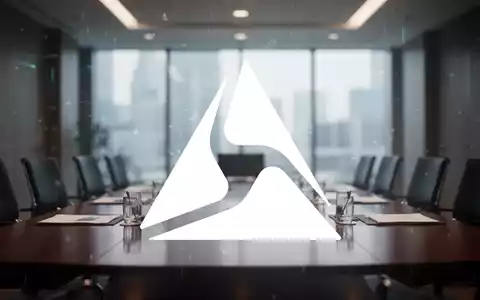 Eine abstrakte, atmosphärische Darstellung eines modernen Konferenzraums, der strategische Entscheidungsfindung und neue Führung symbolisiert. - Foto: über boerse-global.de