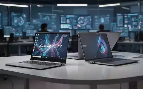 Zwei schlanke, moderne Lenovo-Laptops, ein silbernes Xiaoxin Air 13 und ein dunkles Lecoo Air 14, geöffnet auf einem minimalistischen Schreibtisch. - Foto: über boerse-global.de