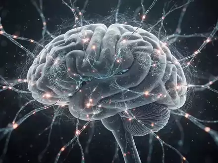 Abstrakte Darstellung neuronaler Netze im menschlichen Gehirn mit leuchtenden Verbindungen, die Erinnern und Vergessen symbolisieren. - Foto: über boerse-global.de