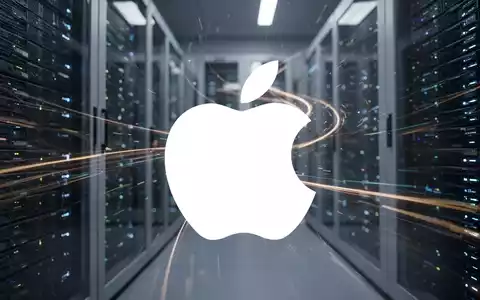 Abstrakte Darstellung des Technologiesektors mit dynamischen Lichtspuren und verschwommenen Serverracks, die Innovation und Wettbewerb symbolisieren. - Foto: über boerse-global.de