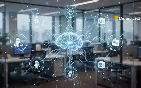 Leuchtende neuronale Netzwerkschnittstelle mit abstrakten Datenströmen, die KI-Agentenerstellung und -verwaltung in einem Unternehmensumfeld symbolisiert. - Foto: über boerse-global.de