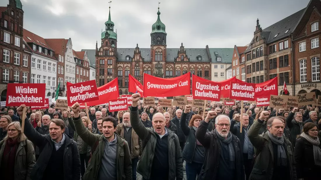 Sozialproteste in Lübeck: Bundestag beschließt Reformpaket