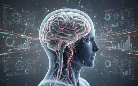 Abstrakte Darstellung eines menschlichen Kopfes mit neuronalen Pfaden und digitalen Schnittstellen, die psychologische Flexibilität und KI-Unterstützung symbolisieren. - Foto: über boerse-global.de
