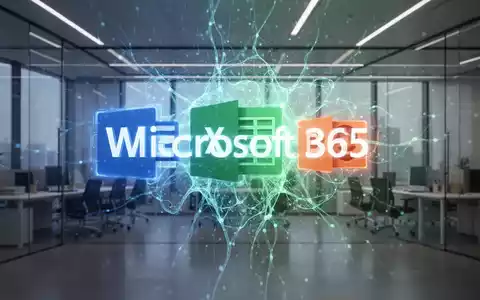 Holografische Projektion von Microsoft 365-Apps und KI-Neuronalen Netzen in einem modernen Büro, symbolisiert neue KI-Integration. - Foto: über boerse-global.de