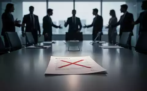 Ein abstraktes Bild, das Unternehmensführung und Restrukturierung darstellt, mit einem beleuchteten Dokument auf einem Konferenztisch. - Foto: über boerse-global.de