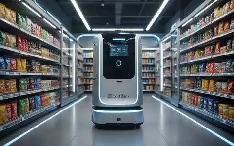 Ein autonomer Roboter navigiert durch einen Supermarktgang und repräsentiert KI und Robotik im Einzelhandel. - Foto: über boerse-global.de
