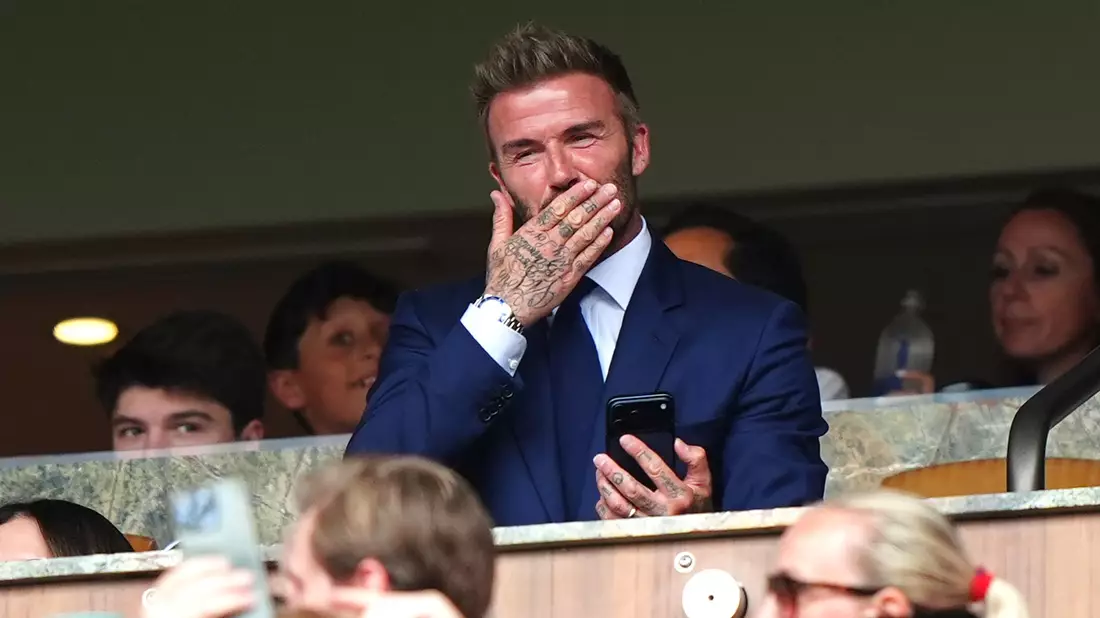 Sir David Beckham gehörte zu den Zuschauern in Miami. - Bild: Bradley Collyer/PA Wire/dpa