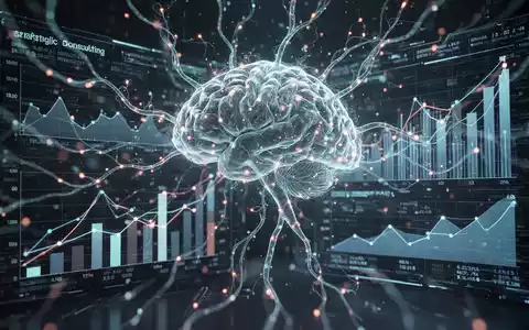 Abstrakte Darstellung von KI und Unternehmensfusionen. Leuchtende neuronale Netze verschmelzen mit digitalen Diagrammen, die M&A und Strategieberatung symbolisieren. - Foto: über boerse-global.de