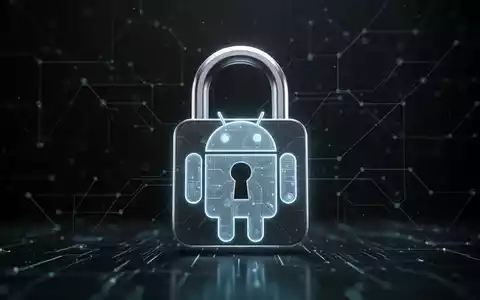 Symbol für sicheres Passkey-Management und Datenportabilität: digitales Vorhängeschloss mit Android-Roboter-Silhouette. - Foto: über boerse-global.de