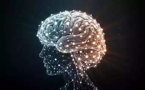 Ein stilisiertes Gehirn aus leuchtenden, miteinander verbundenen Knoten, das Resilienz und positive Psychologie symbolisiert. - Foto: über boerse-global.de